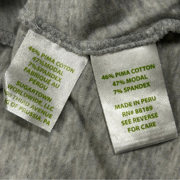 Lilly Pulitzer Womens Small Maci Twist Front Tee Heather Grey 3/4 Sleeves EUC - Picture 4 of 6